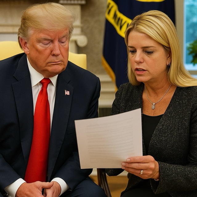 How Minister Bondi Revealed to Trump He Was Named in Epstein’s&nbsp;Files