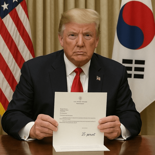 Trump Sends Trade Shockwaves: 25% Tariff Letters Delivered to Japan and South&nbsp;Korea