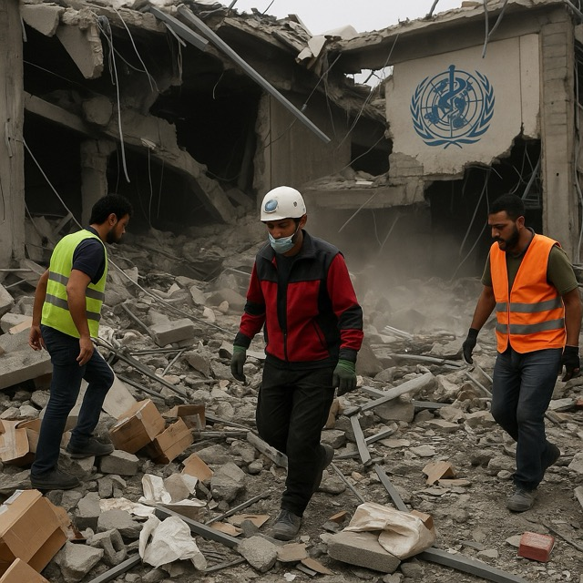 Shadow Over Aid: Israel Bombards WHO Warehouses in Gaza