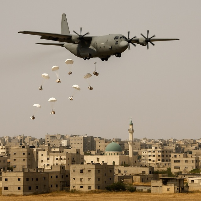 Italy Joins Airdrop Aid Missions to Gaza Amid Alarming Child Death Toll