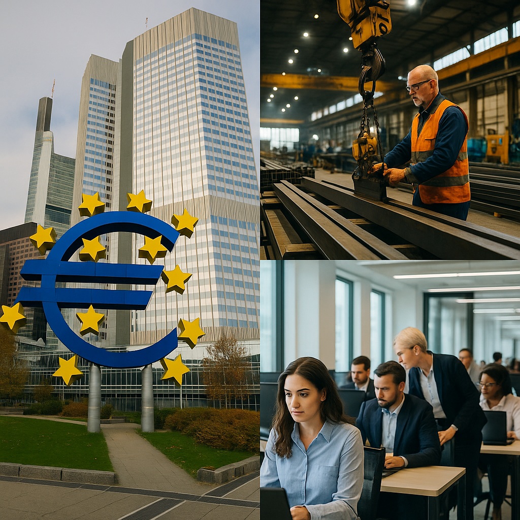 Euro-Area Growth Keeps Rolling, but Manufacturing Sinks into the&nbsp;Shadows