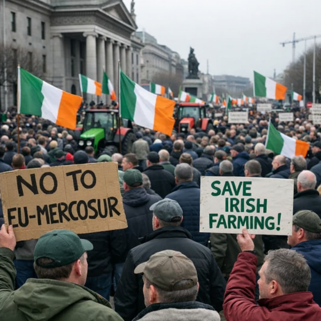 Irish Farmers Take to the Streets in Protest Against EU-Mercosur Trade&nbsp;Deal