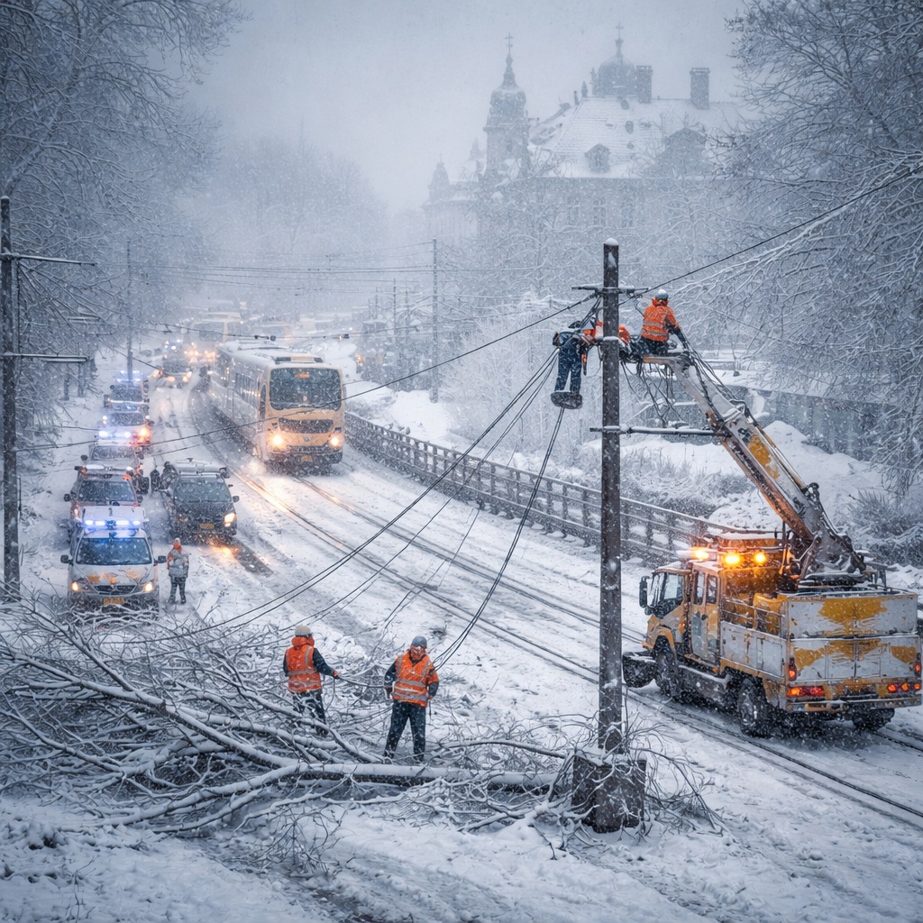 Storm Goretti plunges northern Europe into winter&nbsp;paralysis