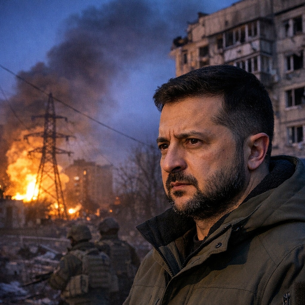 ZELENSKY WARNS OF A LARGE-SCALE RUSSIAN&nbsp;ATTACK