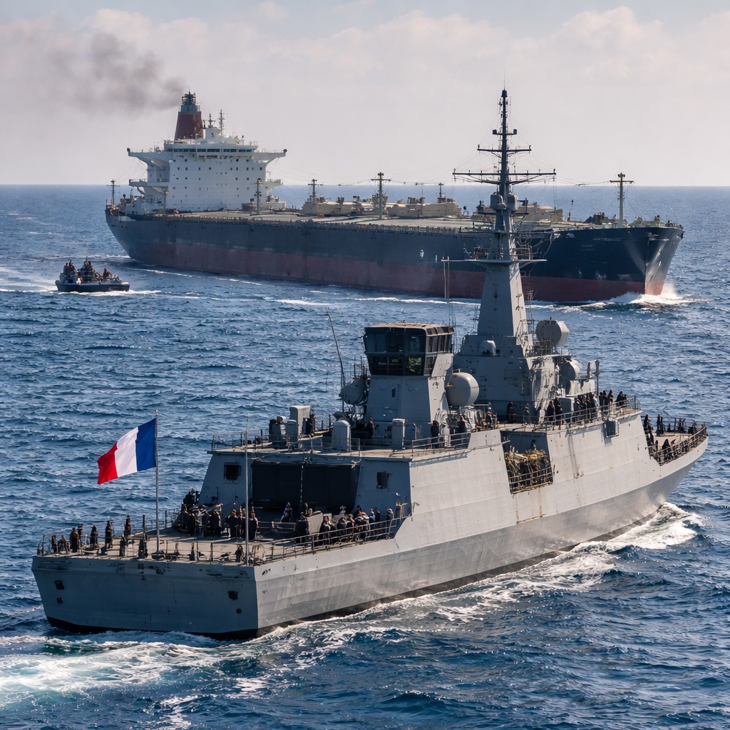 French Navy Intercepts Sanctioned Russian Tanker in the&nbsp;Mediterranean