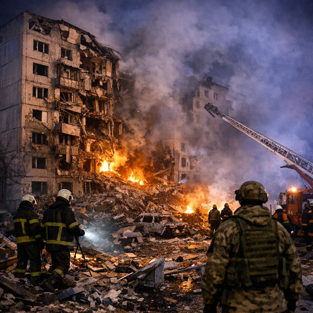 Massive Russian Attacks Strike Ukraine During Fragile&nbsp;Negotiations