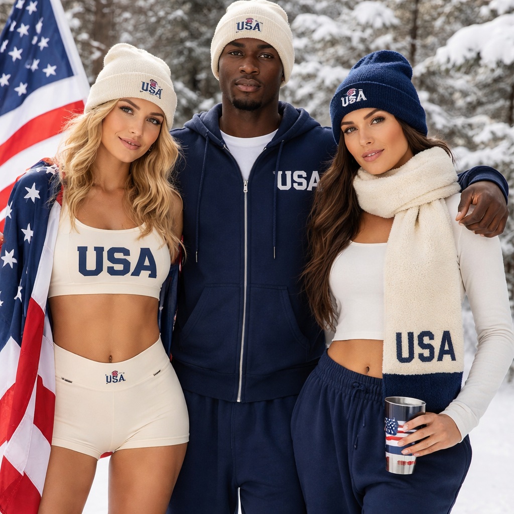 Skims Wraps Team USA in Cozy Patriotism Ahead of the Winter&nbsp;Games