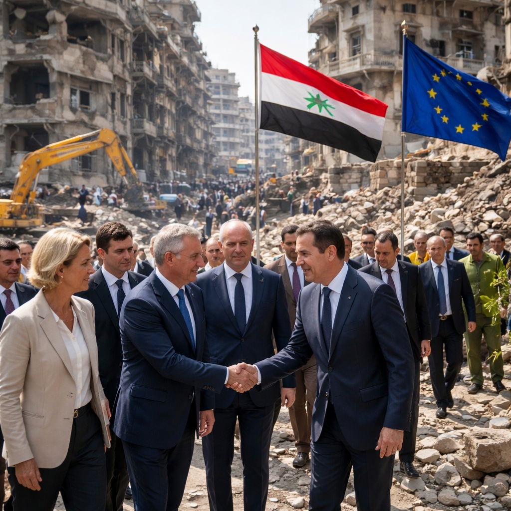 EU Leaders Visit Syria, Pledging Support for Post-War&nbsp;Recovery