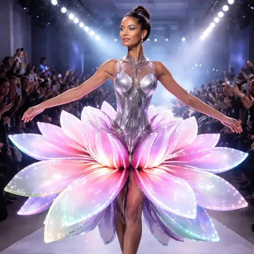 When Fabric Blossoms: The ‘Blooming Dress’ Unveiled at New York Fashion&nbsp;Week