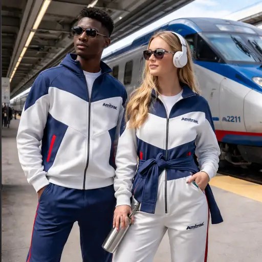All Aboard the Wardrobe: Amtrak’s ‘Trak Suits’ Put Rail Culture on the&nbsp;Runway