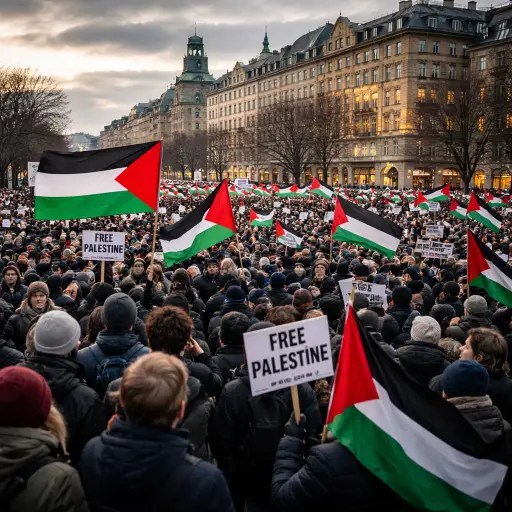 Cold Resolve in Stockholm: Protesters Challenge Israel’s West Bank&nbsp;Plans