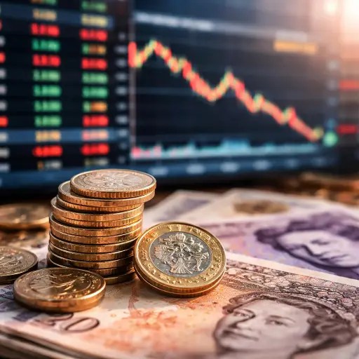 Sterling Nears One-Month Low as Investors Bet on Bank of England Rate&nbsp;Cuts