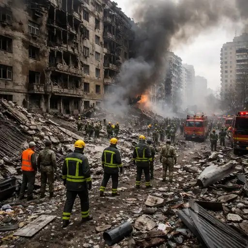 A Nation Under Fire: Ukraine Reels from Unprecedented Multi-Front&nbsp;Assault