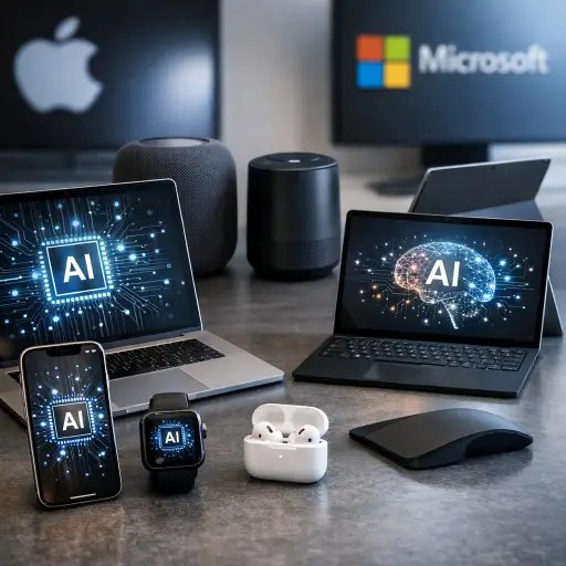 Apple and Microsoft Push AI to the Edge of Everyday&nbsp;Devices