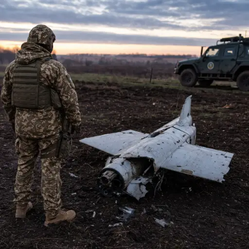 Echoes Across the Border: Russian Drone Debris Lands in Romania Amid Escalating Air Assaults on Ukraine