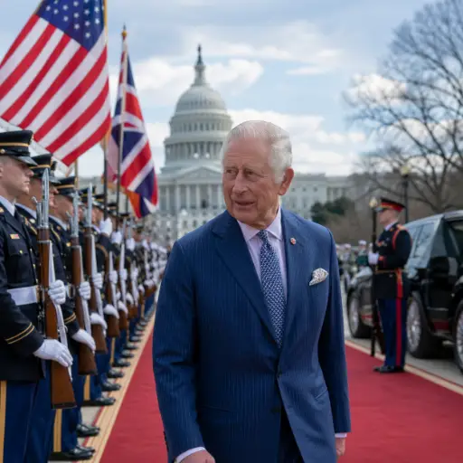 Britain’s King Charles III Arrives in Washington as History and Diplomacy Meet Again