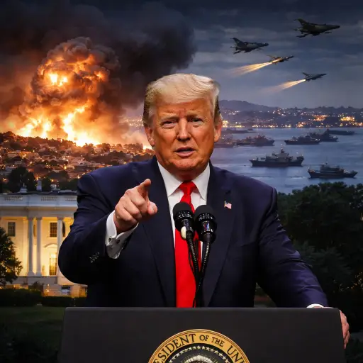 Trump Escalates Rhetoric Toward Iran, Raising Fears of Sudden Military Strike