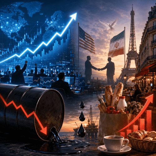 Global Stocks Rally as Oil Slips on Hopes of U.S.–Iran Peace Deal
