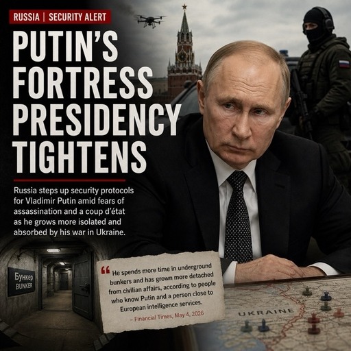 Putin’s Fortress Presidency Tightens as War Comes Home to Russia