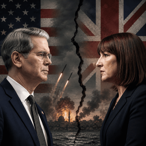 Bessent and Reeves clash exposes deepening US-UK rupture over Iran war