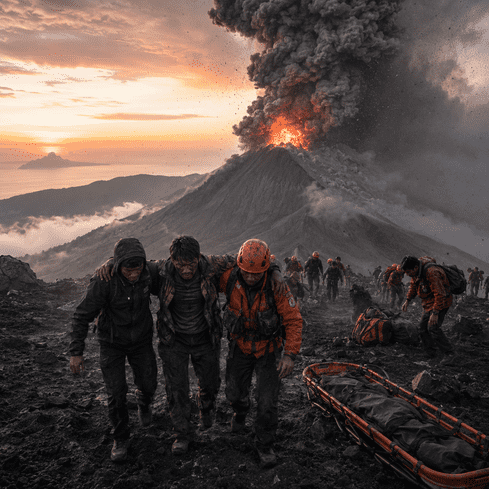 Three Hikers Killed After Indonesian Volcano Erupts