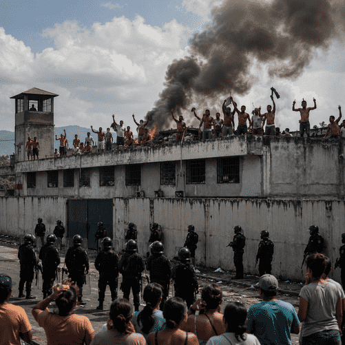 Venezuelan Prisoners Stage Rooftop Protest Over Alleged Abuse