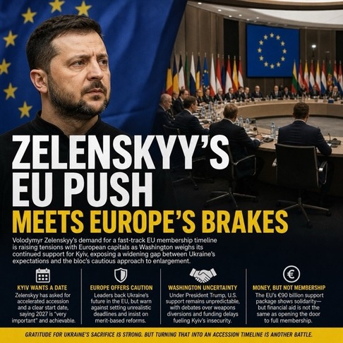Zelenskyy’s EU Deadline Collides With Europe’s Enlargement Caution