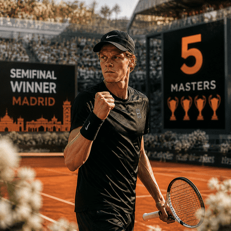Sinner Marches Into Madrid Final, Eyes Historic Fifth Straight Masters Title