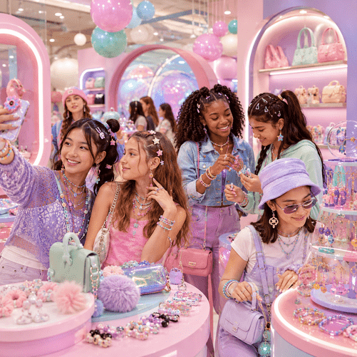 Gen Alpha Takes Over the Mall as Claire’s Rebrands for the YouTube Generation