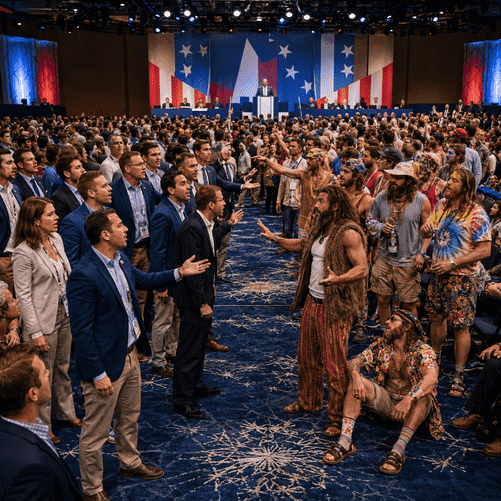 Business Casual Becomes a Battle Cry at the Libertarian National Convention