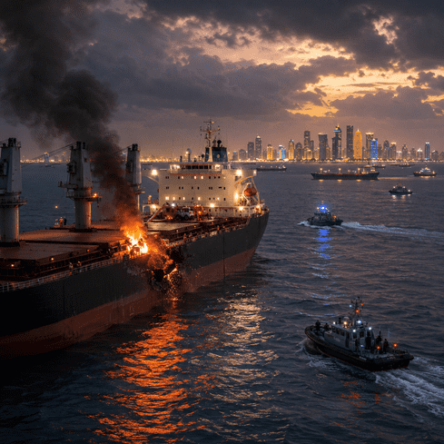Attack off Qatar Raises New Alarm Over Fragile Gulf Ceasefire