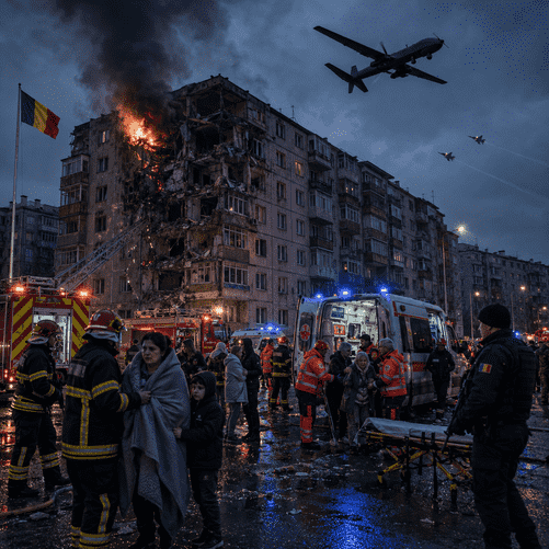 Russian Drone Strike in Romania Raises Alarm on NATO’s Eastern Flank