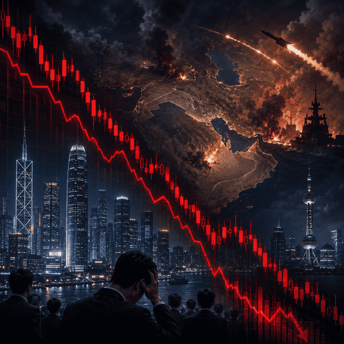 Asian Markets Slide as US-Iran Fire Exchange Revives Fears of Regional War