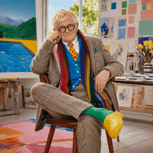 David Hockney Dressed the Way He Painted: In Full, Fearless Colour