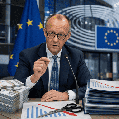 Merz Opens New Front in EU Budget Battle With Demand for Deep Cuts