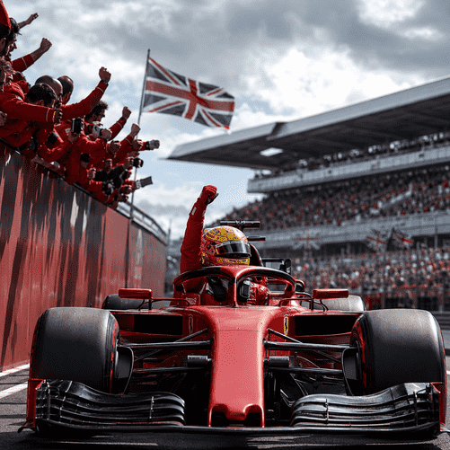 Hamilton Lights Up Silverstone With Ferrari Sprint Pole