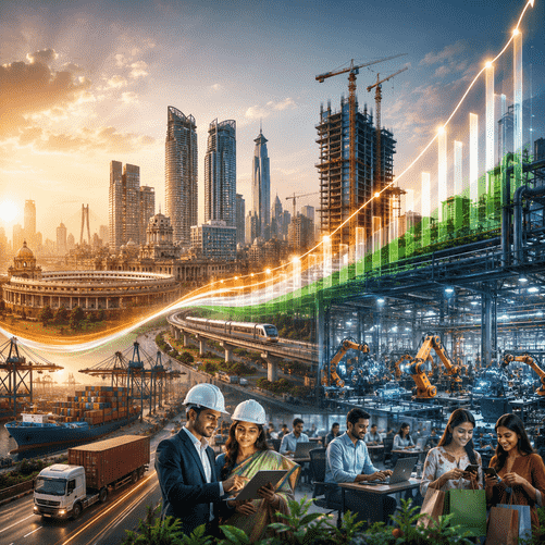 India’s Economy Powers Ahead as Investment Boom Pushes Growth to 7.8%