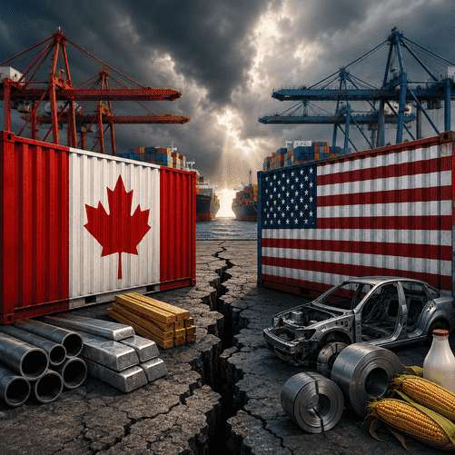 US-Canada Trade Rift Deepens as Ottawa Prepares Matching Tariffs